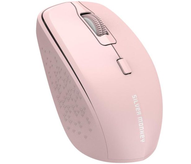 Silver Monkey M40 Wireless Comfort Mouse Pink Silent - 669388 - zdjęcie